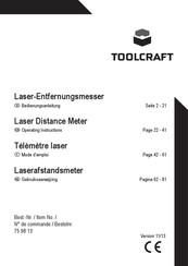 TOOLCRAFT 75 98 13 Mode D'emploi