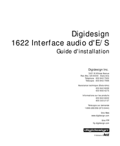 DigiDesign 1622 Guide D'installation