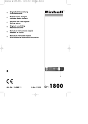 EINHELL 23.385.11 Mode D'emploi D'origine
