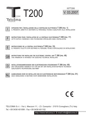 Telcoma Automations T 200 Instructions D'utilisation