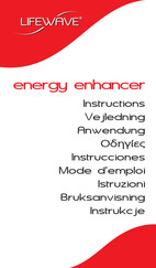 LifeWave energy enhancer Mode D'emploi