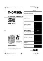 THOMSON VMX932 Mode D'emploi