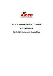 ARCO Chicca Plus Notice D'installation Et D'emploi