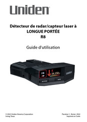 Uniden R8 Guide D'utilisation