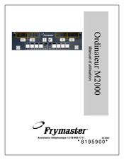 Frymaster M2000 Manuel D'utilisation