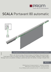 PRÜM Scala Portavant 80 automatic Instructions D'installation