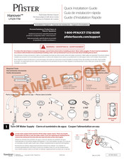 Pfister Hanover LF529-7TM Guide D'installation Rapide