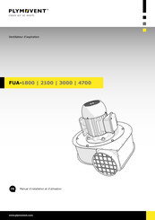 PLYMOVENT FUA-2100 Manuel D'installation Et D'utilisation