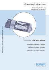 Burkert 8644 AirLINE Instructions De Service