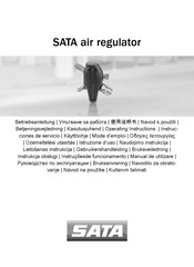 SATA air regulator Mode D'emploi