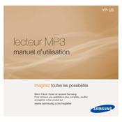Samsung YP-U5 Manuel D'utilisation