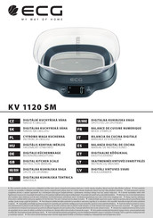 ECG KV 1120 SM Mode D'emploi