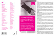 medi Wrist support Mode D'emploi