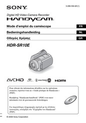 Sony HANDYCAM HDR-SR10E Mode D'emploi