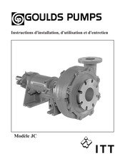 ITT Goulds Pumps JC Instructions D'installation, D'utilisation Et D'entretien