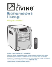 for Living 043-7362-4 Guide D'installation Et D'utilisation