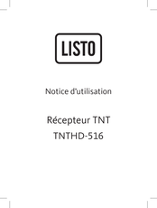 Listo TNTHD-516 Notice D'utilisation