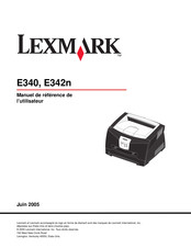 Lexmark E342n Manuel De Référence