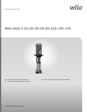 Wilo Helix V 110 Notice De Montage Et De Mise En Service