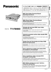 Panasonic TY-FB9BD Mode D'emploi