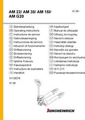 Jungheinrich AM 30 Instructions De Service