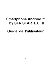 ZTE SFR STARTEXT II Guide De L'utilisateur