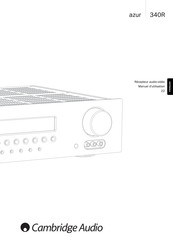 Cambridge Audio azur 340R Manuel D'utilisation