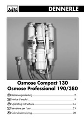 Dennerle OSMOSE COMPACT 130 Notice D'emploi