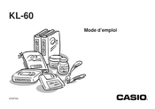 Casio KL-60 Mode D'emploi