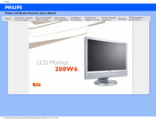 Philips 200W6CS/93 Mode D'emploi