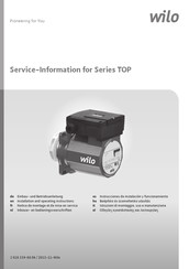 Wilo TOP Série Notice De Montage Et De Mise En Service