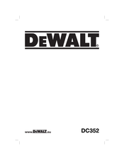 DeWalt DC352 Mode D'emploi