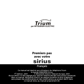 Mitsubishi Electric TRIUM SIRIUS Mode D'emploi