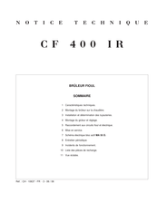 Futura CF 400 IR Notice Technique