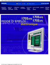 Philips 170S4FG Mode D'emploi