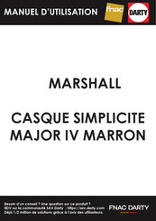 Marshall MAJOR IV Guide Rapide