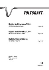Voltcraft AT-200 Notice D'emploi
