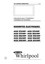 Whirlpool AGB 386/WP Mode D'emploi