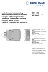 Hirschmann OZDV 114 B Description Et Mode D'emploi