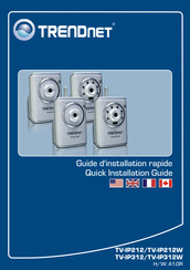 TRENDnet TV-IP312W Guide D'installation Rapide