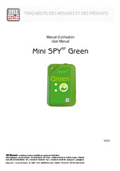 JRI Maxant Mini SPY Green Manuel D'utilisation