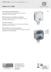 S+S Regeltechnik PREMASGARD ALD Mode D'emploi