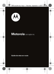 Motorola EX115 Guide De Mise En Route