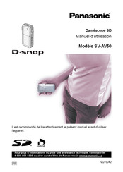 Panasonic D-snap SV-AV50 Mode D'emploi