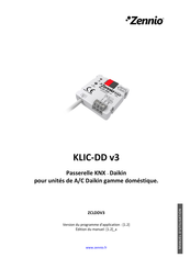 Zennio KLIC-DD v3 Manuel D'utilisation