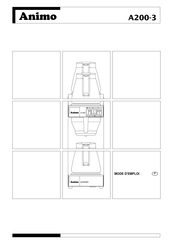 Animo A200-3 Mode D'emploi