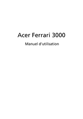 Acer Ferrari 3000 Manuel D'utilisation