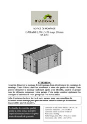 Madeira GA 2754 Notice De Montage