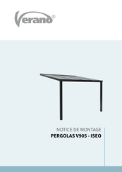 VERANO PERGOLAS V905-ISEO Notice De Montage