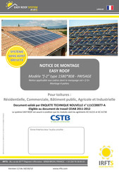 IRFTS EASY ROOF SYSTEM f-2 Notice De Montage